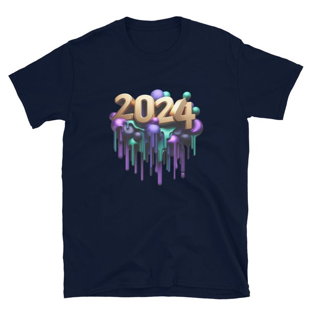 2024 New Year Celebration Short-Sleeve Unisex T-Shirt
